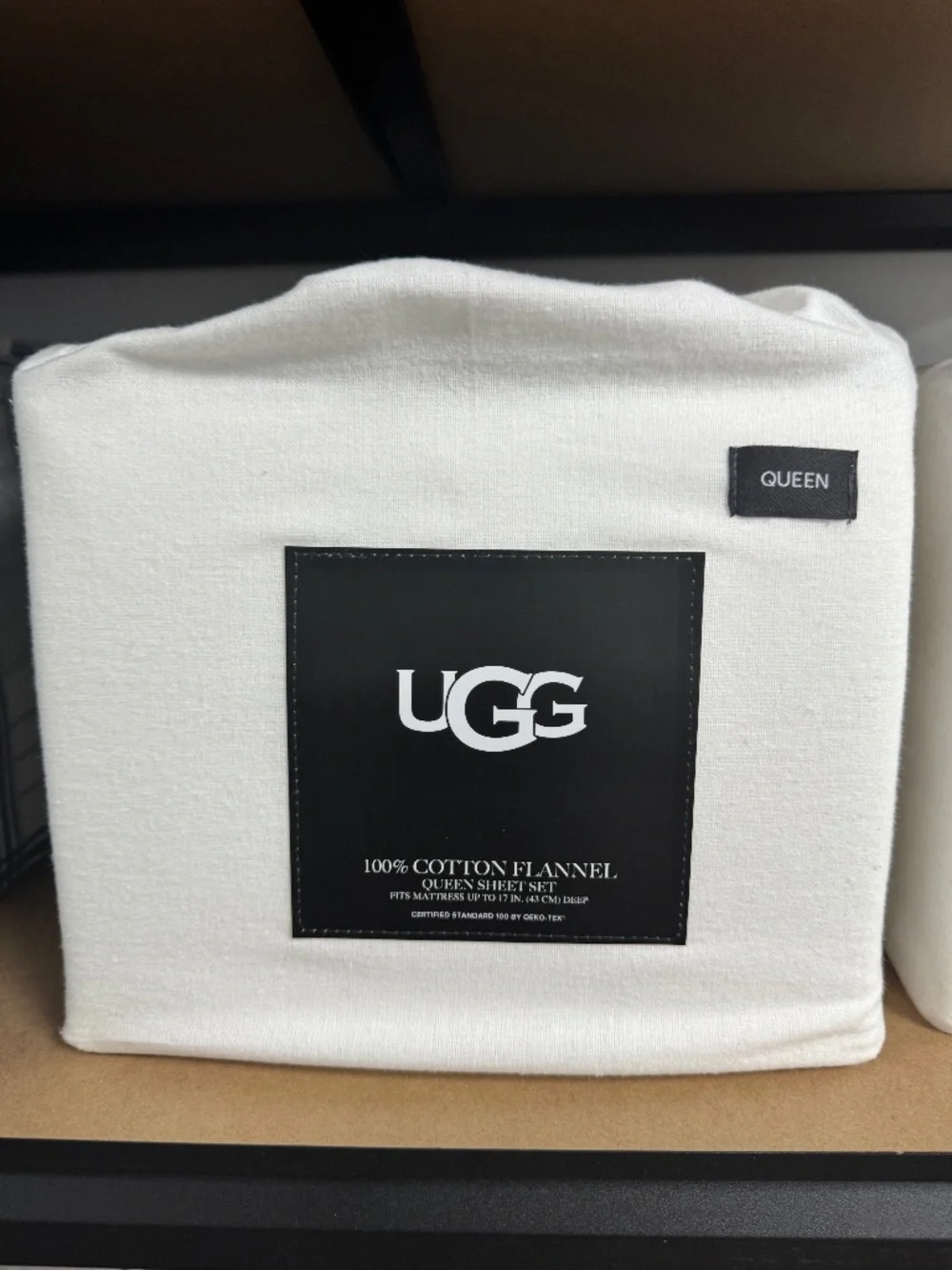 UGG 100% Cotton Flannel Queen Sheet Set – Snow